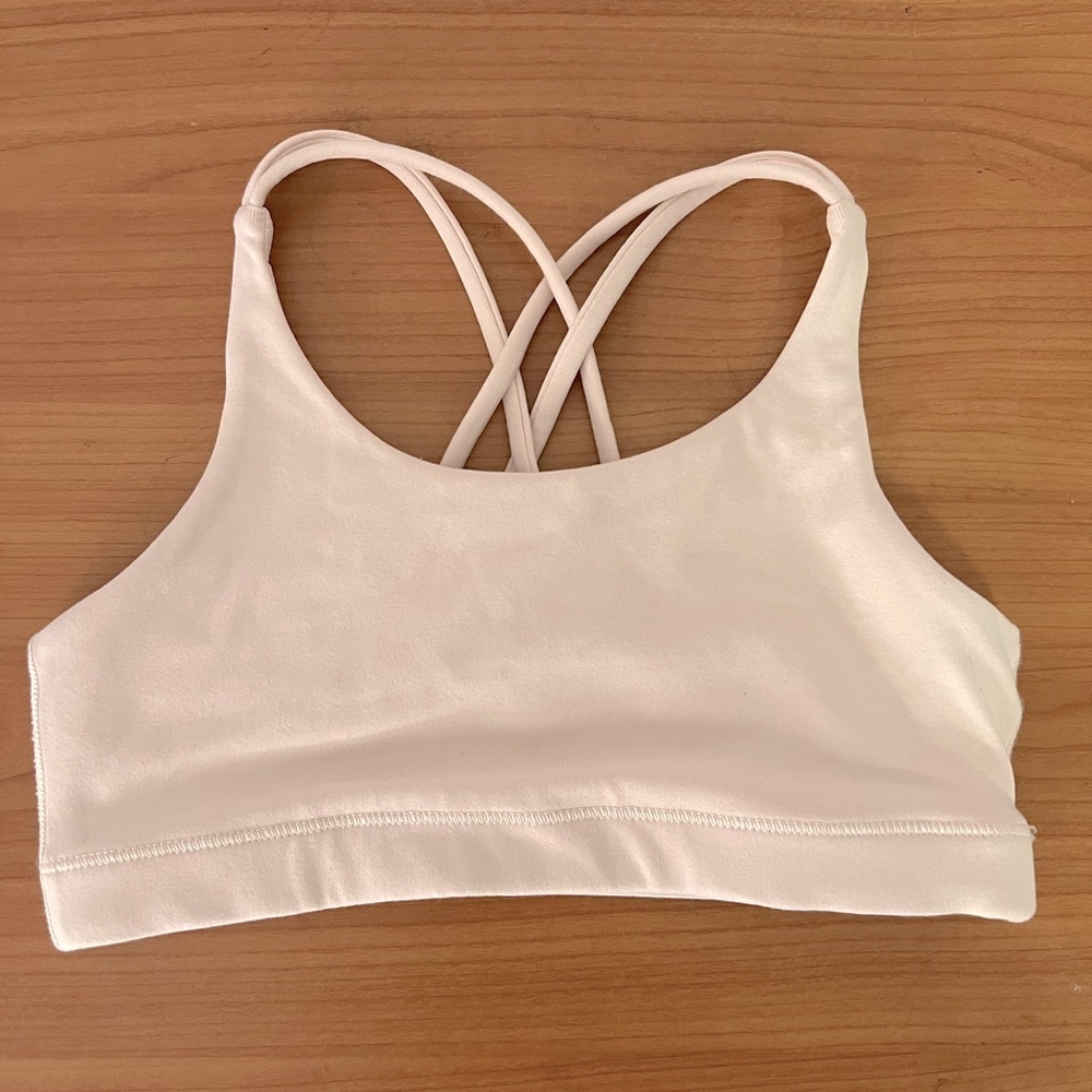 Athleta Girl Upbeat 2.0 Bra in Ballerina Pink